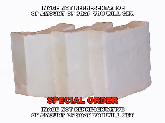 100% Pure Castile Soap Loaf (Minimum order 2 loaves, 2.9 lbs each loaf)
