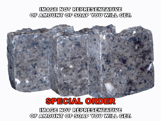 Gritty Coffee Exfoliating Soap Loaf (Minimum order 2 loaves, 2.9 lbs each loaf)