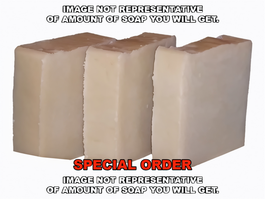 Lemongrass Soap Loaf (Minimum order 2 loaves, 2.9 lbs each loaf)