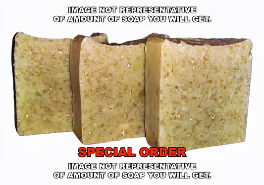 Old Fashioned Oatmeal Soap Loaf (Minimum order 2 loaves, 2.9 lbs each loaf)
