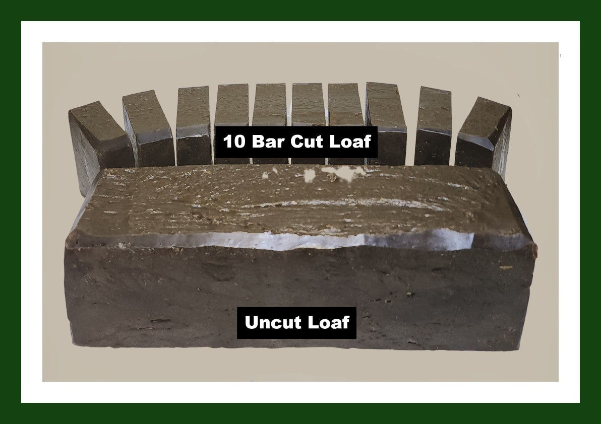 Pine Tar Soap Bar Loaf - 20% Pine Tar (2.9 lbs) - Old Whippersnapper's