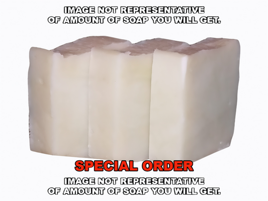 English Wool Fat Soap Loaf (Minimum order 2 loaves, 2.9 lbs each loaf)